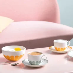 Fleur soleil kaffekopp 16 cl gul