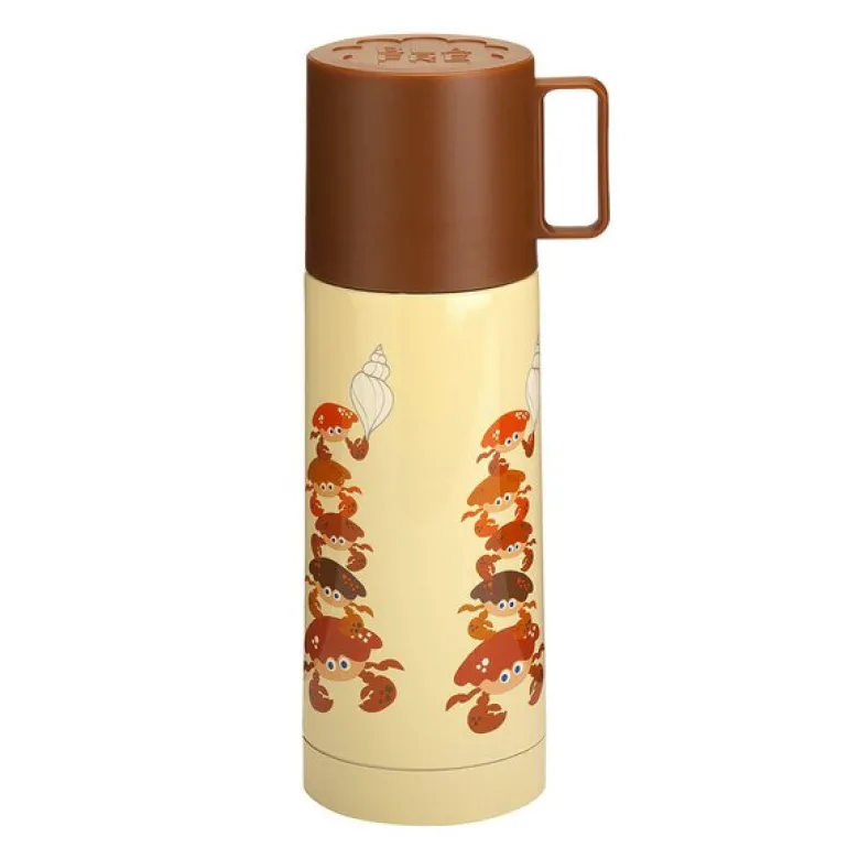 Flo og fjære termos 350 ml gul