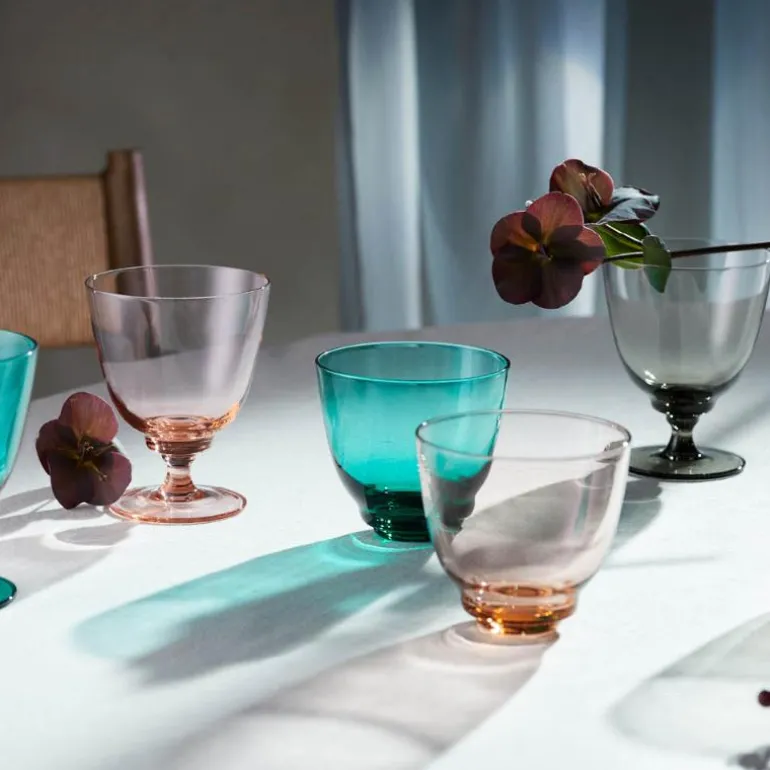 Flow glass med stett 35 cl smoke