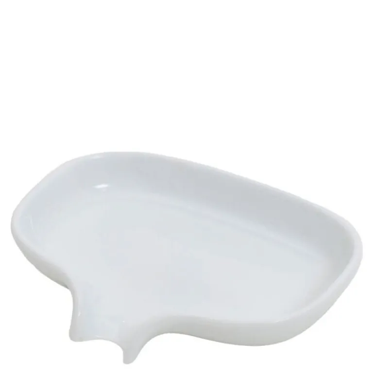 Flow såpeskål m/avrenning 13,5x10,5 cm porselen hvit