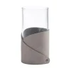 Fold Nupo vase S 7,5x15 cm lys grå