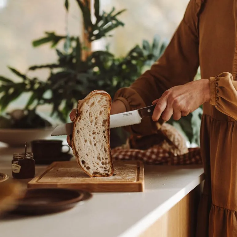 Folken brødkniv 21 cm tre/stål