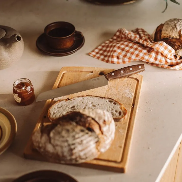 Folken brødkniv 21 cm tre/stål