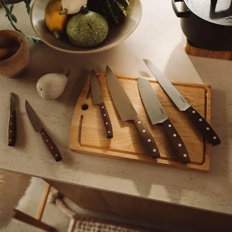 Folken brødkniv 21 cm tre/stål