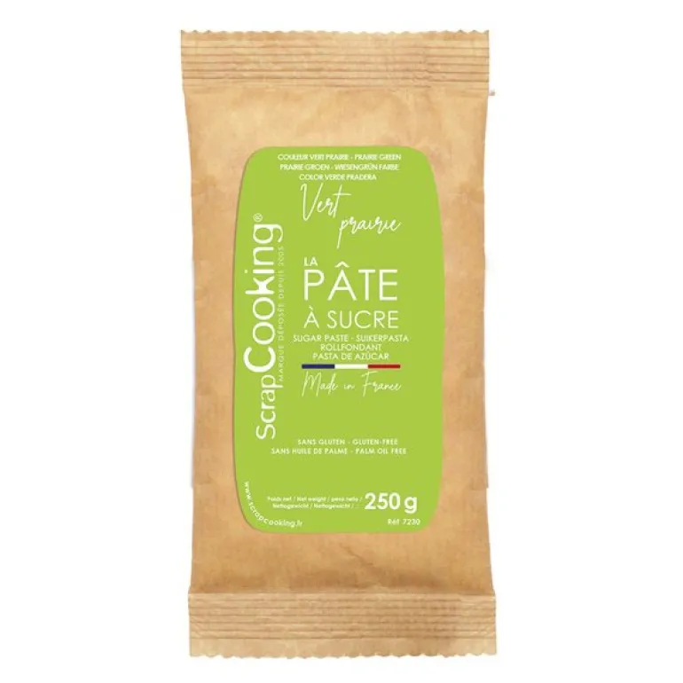 Fondant 250 g lys grønn