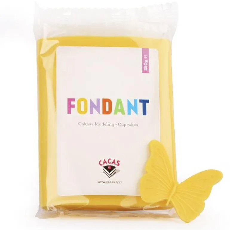 Fondant 250g gul