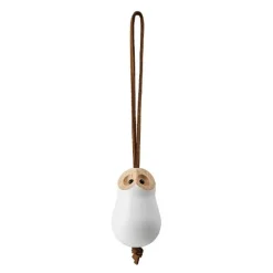 Forest Tales ugle 4 cm blank hvit
