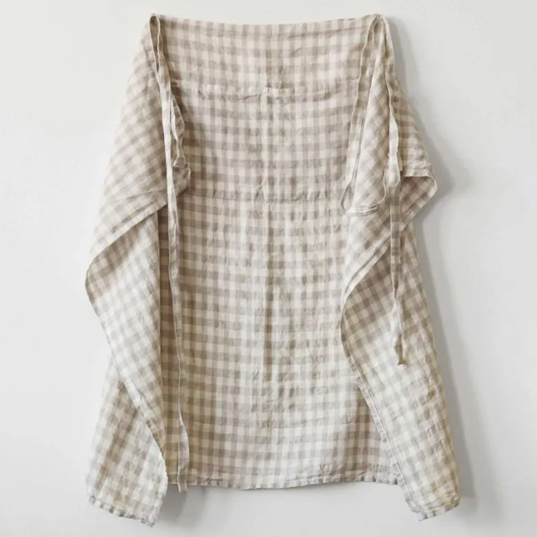 Forkle 90x75 cm gingham natural