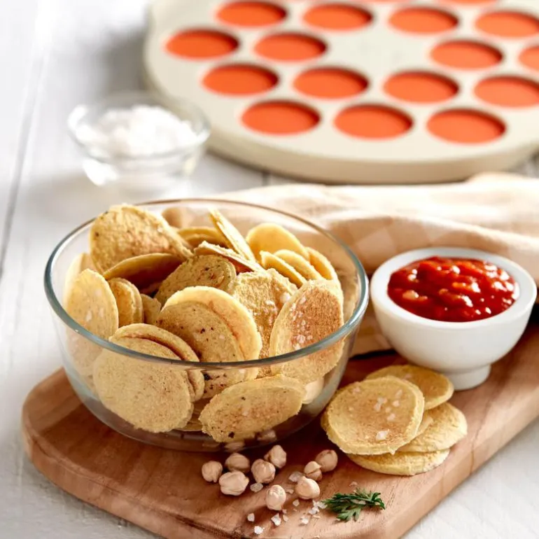 Form veggie snacks
