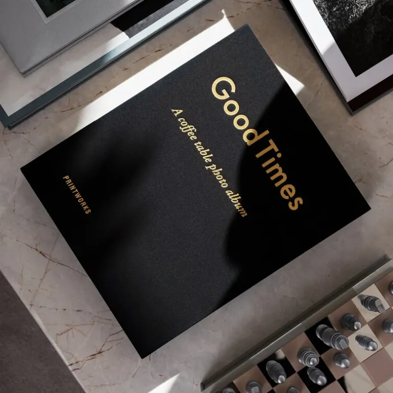 Fotoalbum good times svart