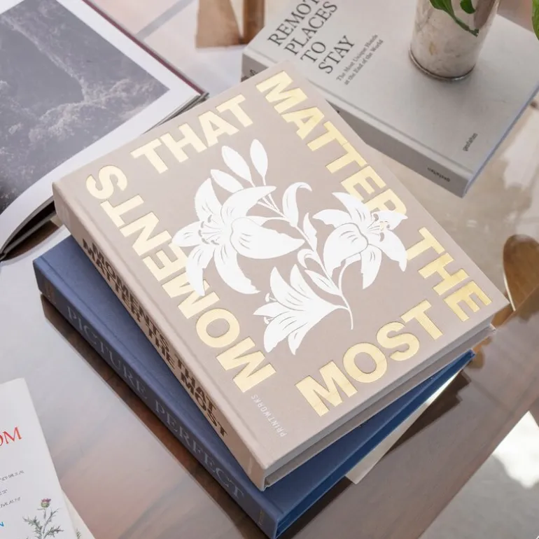 Fotoalbum moments that matters the most beige