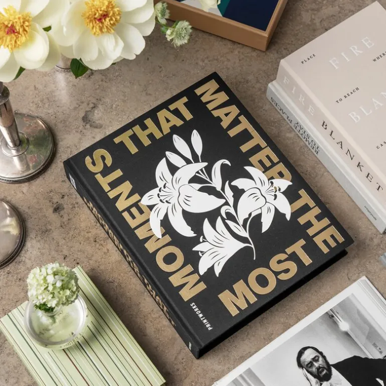 Fotoalbum moments that matters the most svart
