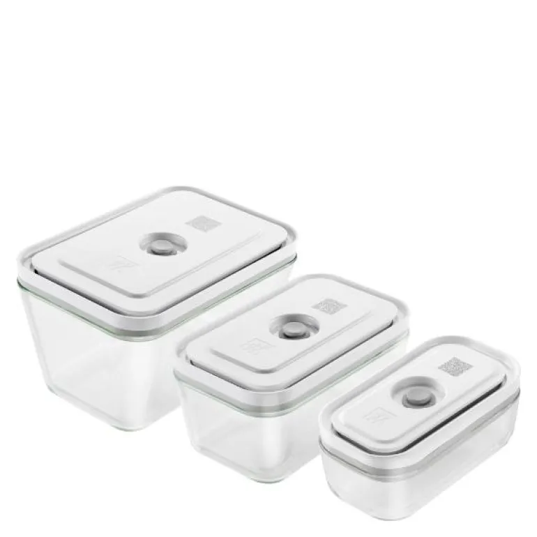 Fresh & Save vakuum box sett 3 stk rektangulær