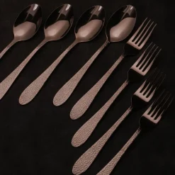 Frost fenix dessertbestikk 8 deler kobber