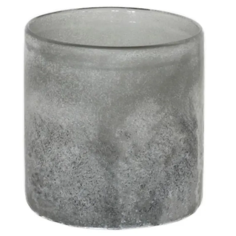 Frost lyslykt 9x9 cm grey