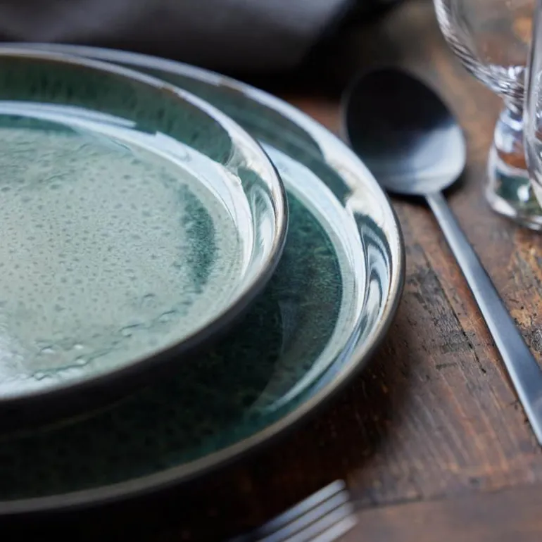 Gastro tallerken 21 cm svart/grønn