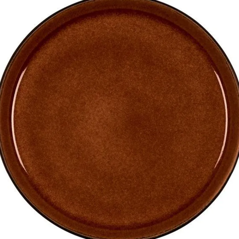 Gastro tallerken 21 cm svart/amber