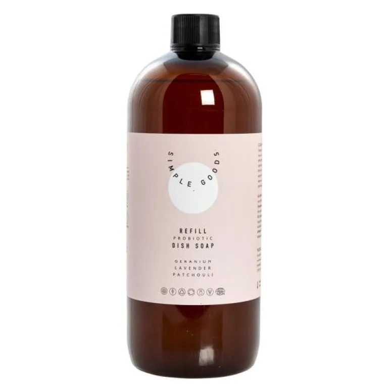 Geranium refill oppvasksåpe 1000 ml lys rosa