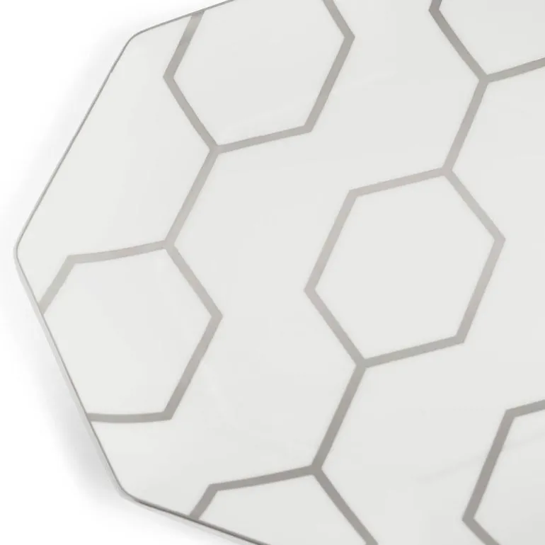 Gio Platinum tallerken åttekantet 23 cm