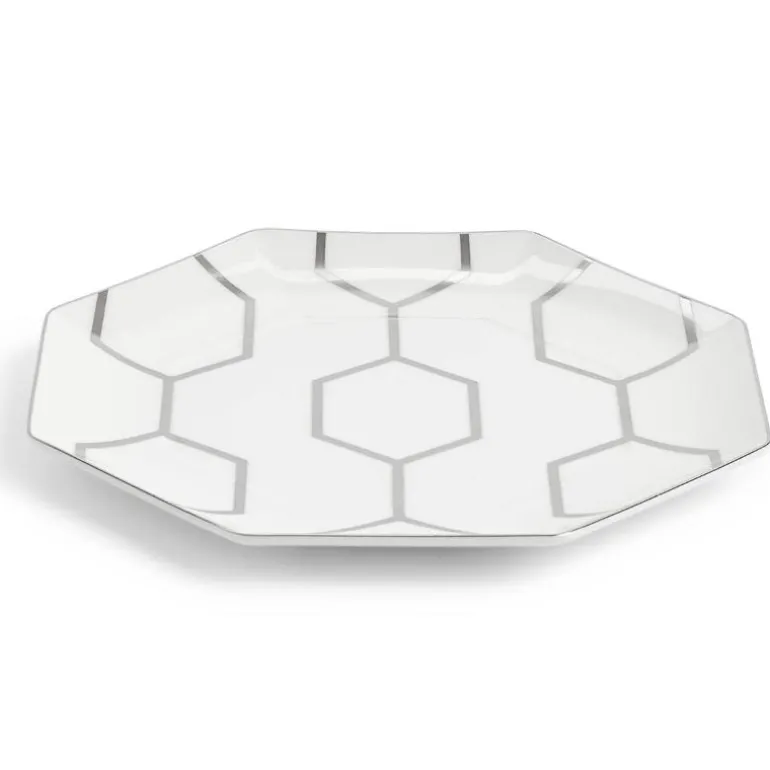 Gio Platinum tallerken åttekantet 23 cm