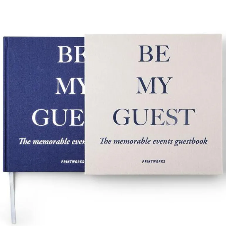 Gjestebok grå/navy