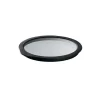 Glasslokk 12 cm klar/svart