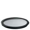 Glasslokk 28 cm klar/svart