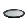 Glasslokk 16 cm klar/svart