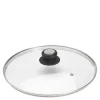 Glasslokk med bakelitt knott 28 cm