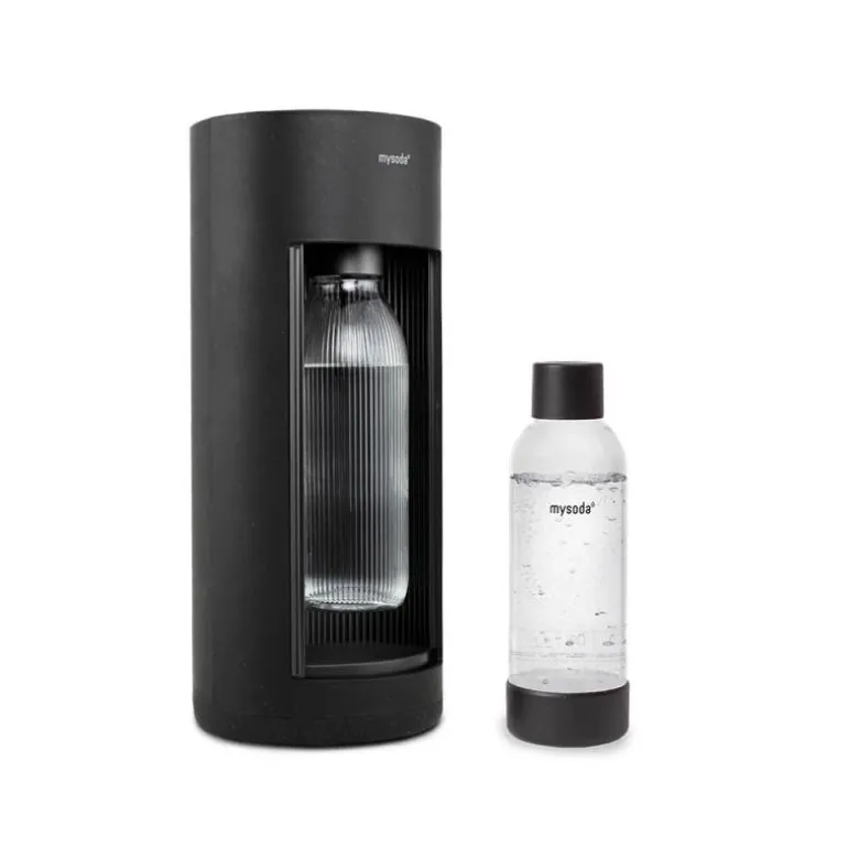 Glassy kullsyremaskin uten sylinder svart