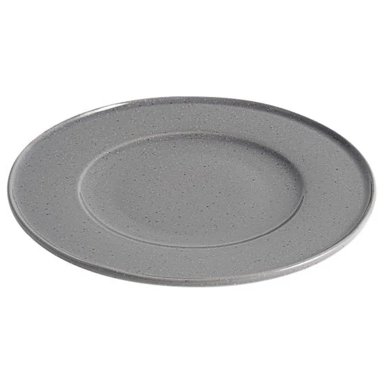 Granite asjett 23 cm grå