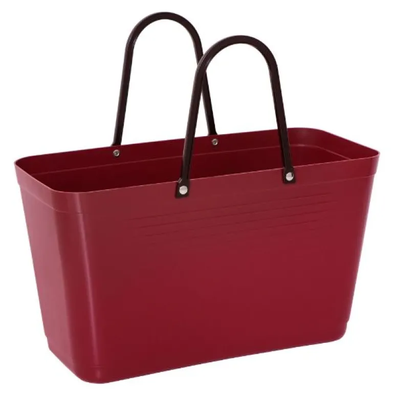 Green Plastic veske stor 15L vinrød