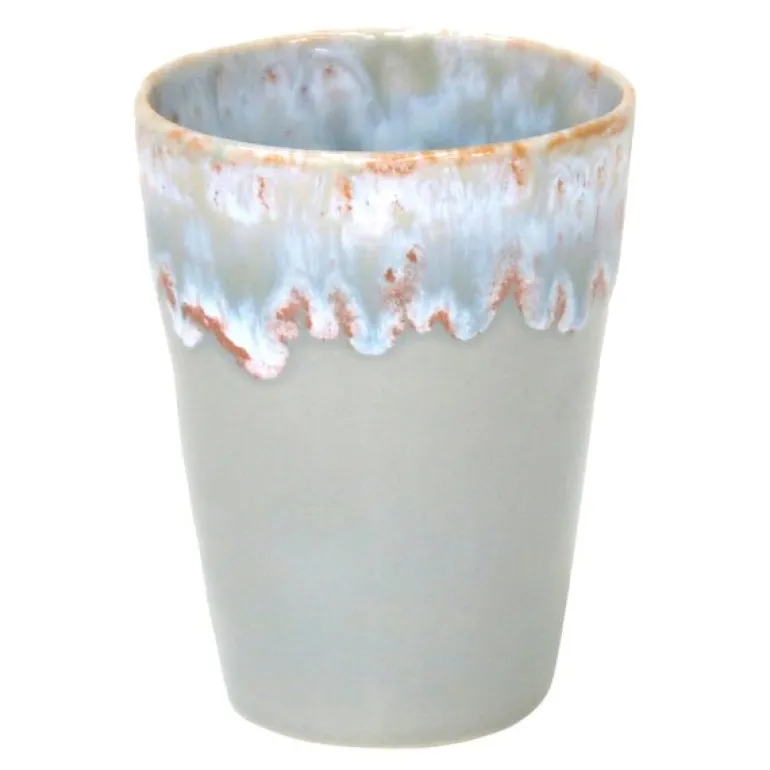 Gres krus 38 cl 9x11,5 cm grå