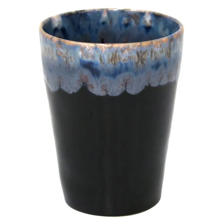 Gres krus 38 cl 9x11,5 cm svart