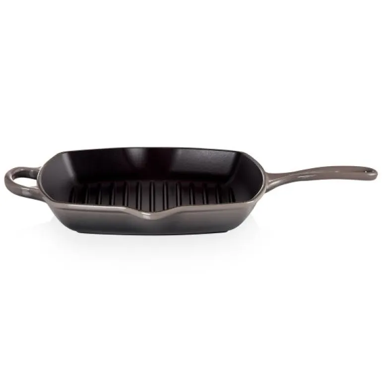 Grillpanne støpejern 26 cm flint