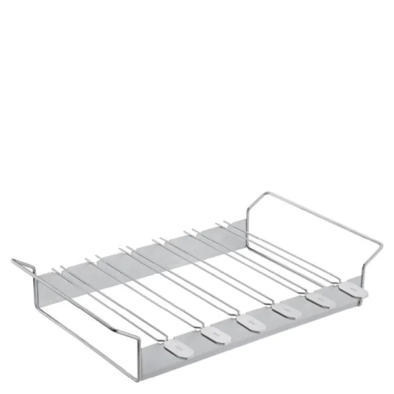 Grillspyd m/ stativ 6 stk 18/10 stål