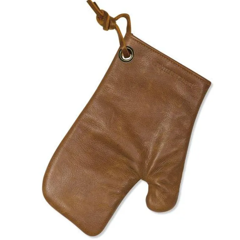 Grillvott skinn cognac