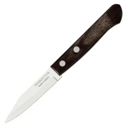 Grønnsakskniv 6,5 cm mørkebrun