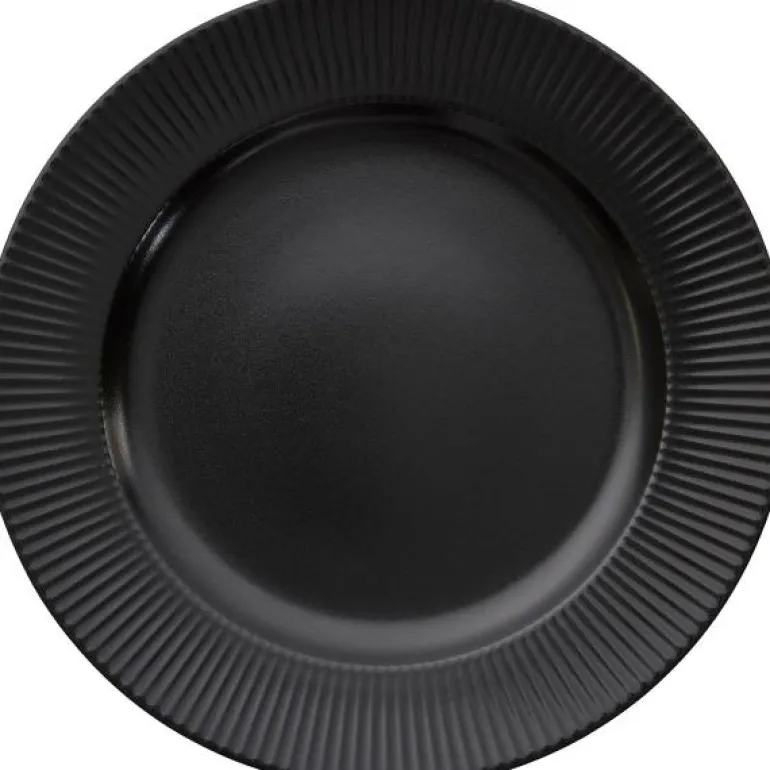 Groovy stentøy middagstallerken 27 cm svart