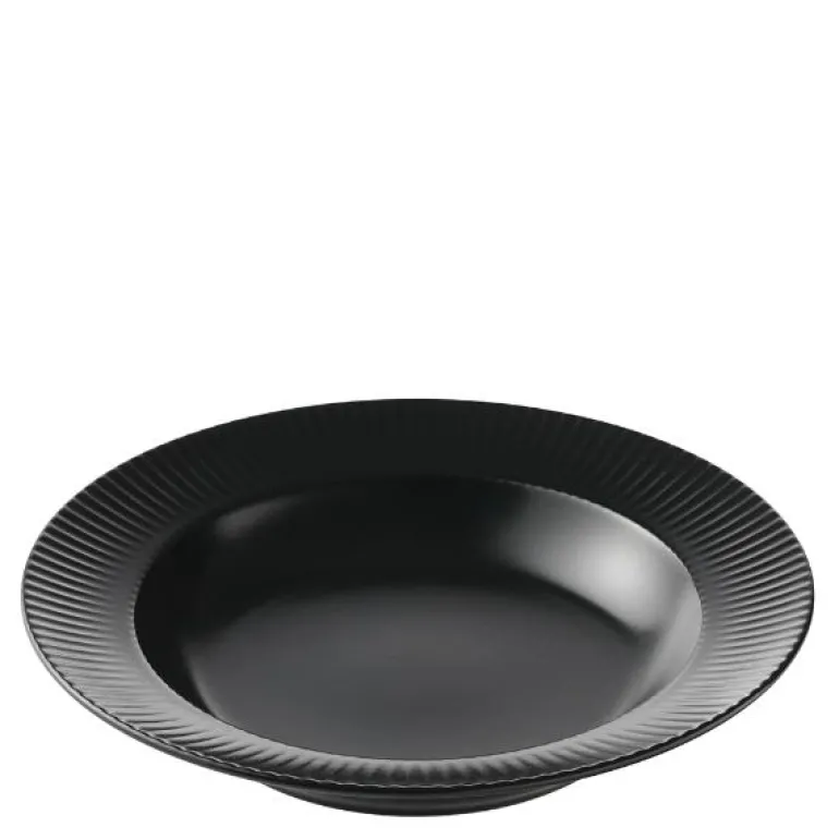 Groovy stentøy suppetallerken 23 cm svart