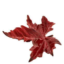 Gudrun skål 21 cm blad rød