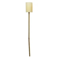 Hage Fakkel lysfakkel 10x7 cm pastellgul/bambus