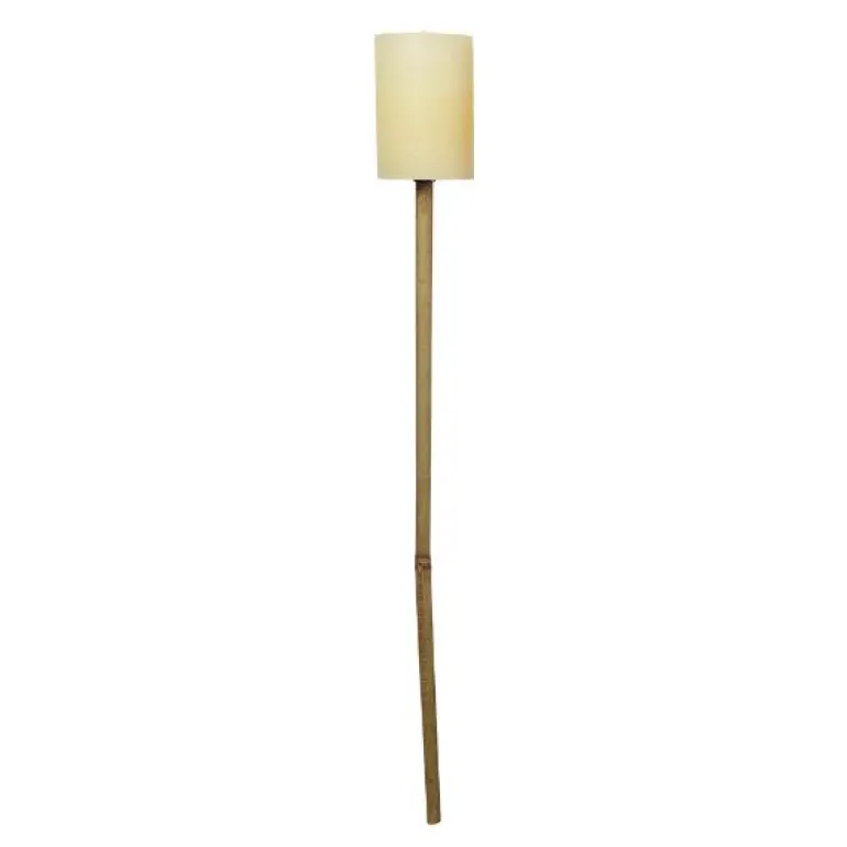 Hage Fakkel lysfakkel 10x7 cm pastellgul/bambus
