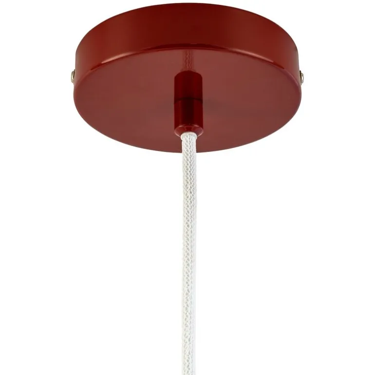 Haipot pendel 15 cm mørkerød