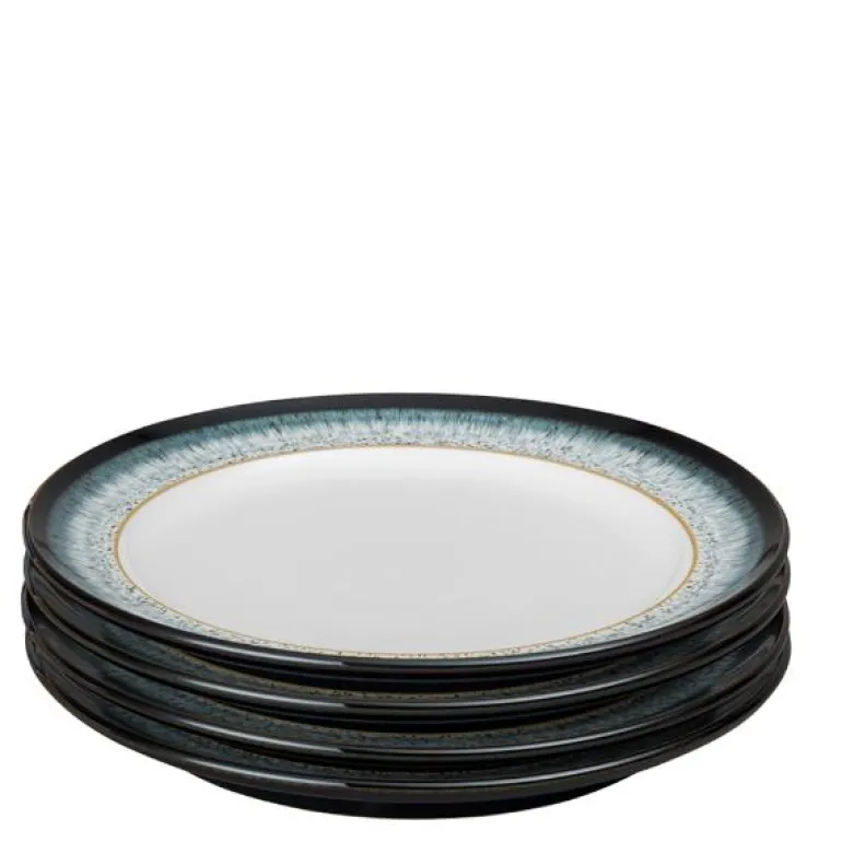 Halo tallerken 28 cm 4 stk blå/svart