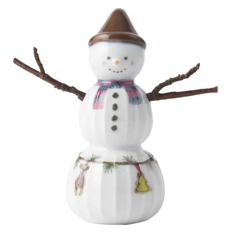 Hammershøi Christmas snøgutt 9 cm hvit m/ dekor