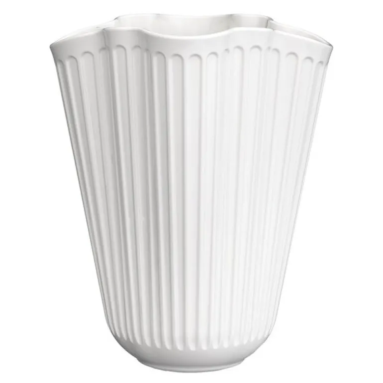 Hammershøi unfold vase 20,5 cm hvit