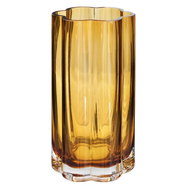 Hanami glassvase 9x18 cm cognac