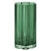 Hanami glassvase 9x18 cm jadegrønn
