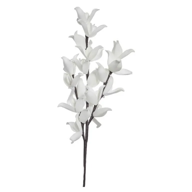 Happia dekorasjonsblomst 91 cm hvit